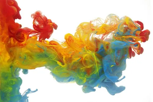 彩色渐变抽象梦幻水彩烟雾油漆效果高清背景JPG图片设计素材823124