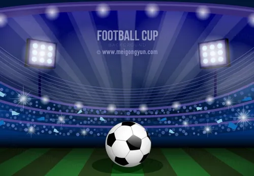 俄罗斯世界杯国际足球比赛海报挂画设计模板ai EPS矢量素材