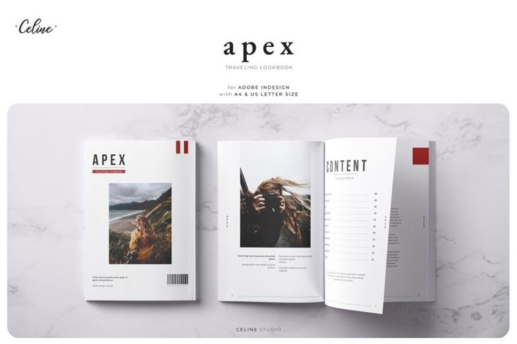 旅行探险时尚杂志画册模板 Traveling Lookbook 3676877