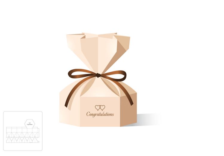 系带售盒模切图/刀模图EPS源文件