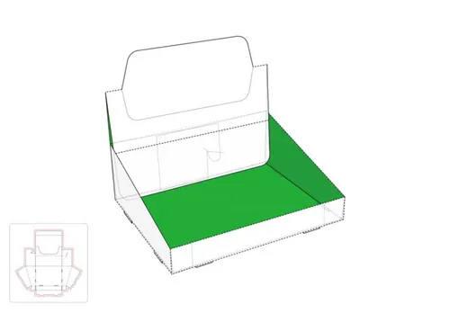 产品展示盒模切图/刀模图EPS源文件
