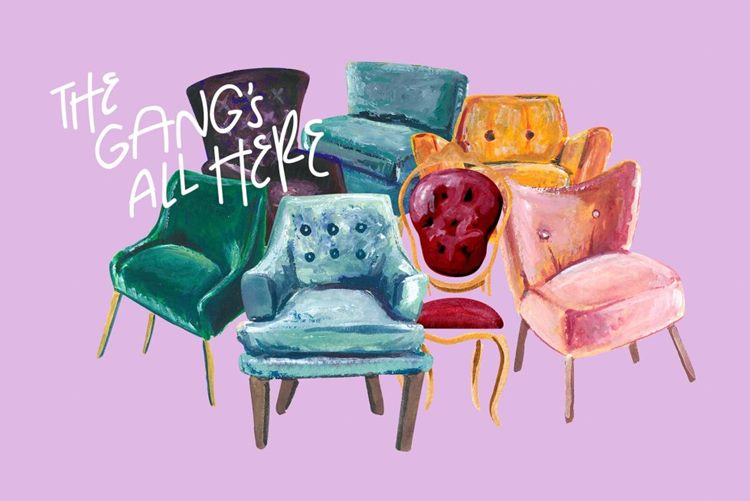 手绘沙发高清免扣素材 Hand Painted Elemen