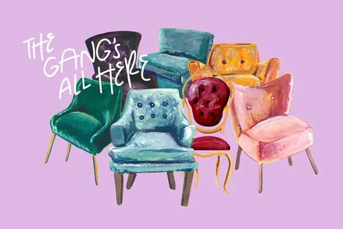 手绘沙发高清免扣素材 Hand Painted Elemen