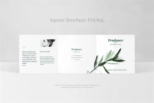 画册套餐设计模板 photography pricing Brochure