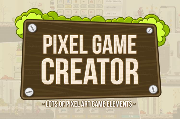 游戏人物场景元素PSD设计素材模板Pixel Game Creator