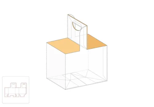 酒具包装盒模切图/刀模图EPS源文件