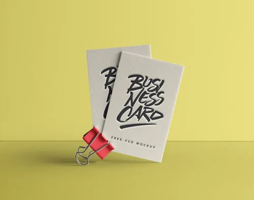 高端企业名片样机 Psd Business Card Mock-Up Vol40