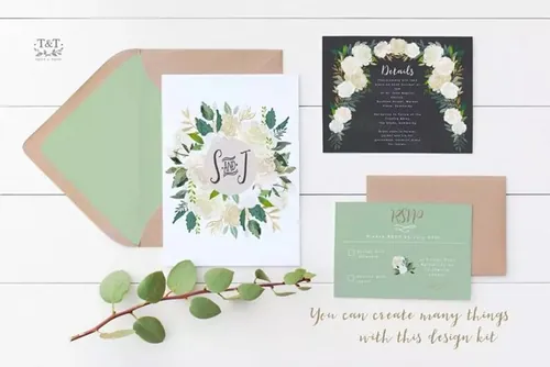 水彩花卉 Floral Design Set – Audre