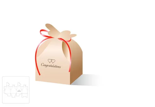 立方体零售盒模切图/刀模图EPS源文件