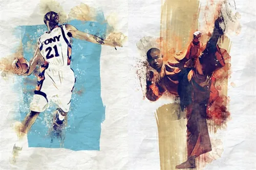 照片转油漆水粉画效果PS动作插件 Artistic Watercolo