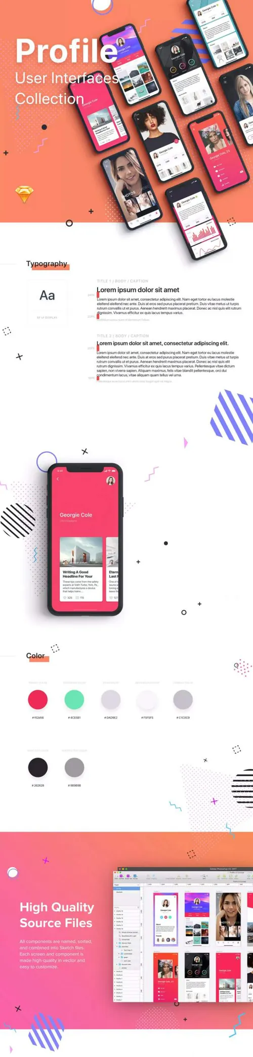 高端时尚的概念APP UI KITS part2
