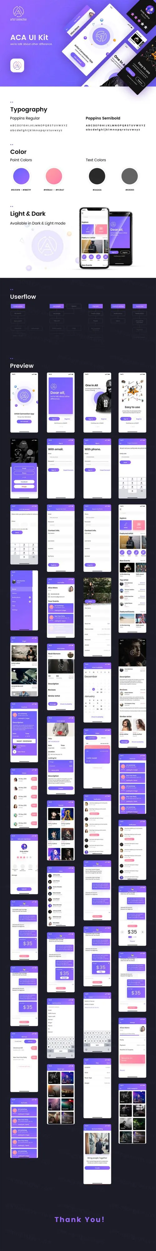 艺术家自媒体多功能UI APP KITS包浅色版下载[sketch,i