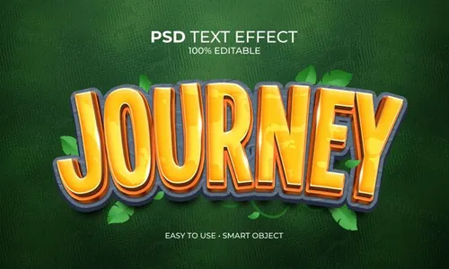 旅行假日丛林狩猎荒野求生游戏3D海报标题文字智能可编辑立体字