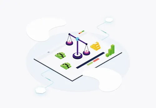 区块链概念等距插图素描插画矢量设计素材Blockchain Platform Isometric02_14