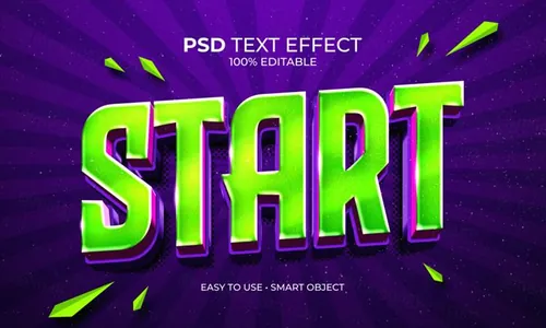 Pop流行文化艺术主题字3D文字智能可编辑立体字体特效文本样