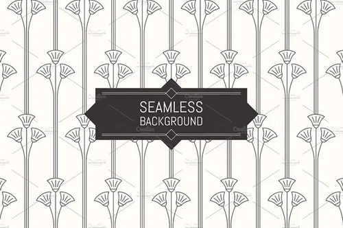无缝的背景纹理装饰 Seamless Art Deco pa