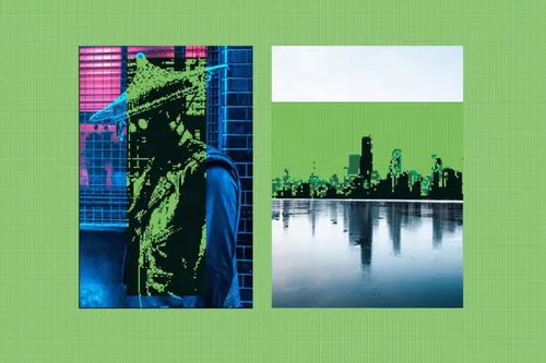 复古怀旧任天堂游戏像素风图片效果PSD滤镜素材 Gontij