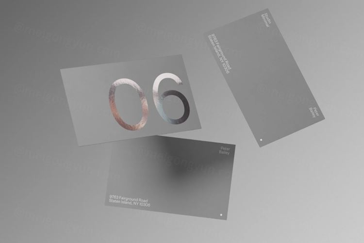 高品质商务名片品牌设计提案样机PSD模板 Business Card 06 Standard Mockup