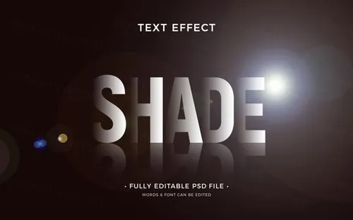 电影级海报主题字流行阴影3D文字特效PSD模板