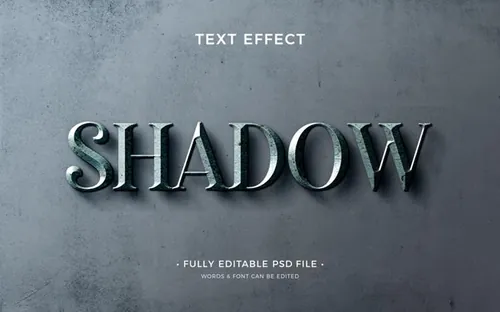 电影级海报主题字游戏风腐蚀金属3D文字特效PSD模板