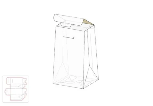 丝巾包装盒模切图/刀模图EPS源文件