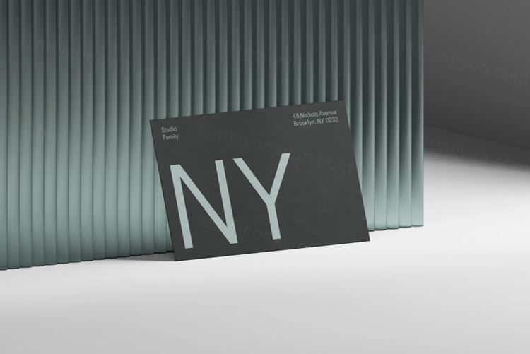 高品质商务名片品牌设计提案样机PSD模板 Business Card 07 Standard Mockup