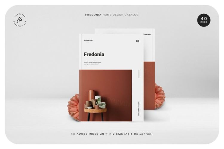 FREDONIA家居装饰画册杂志设计模板 FREDONIA Home Decor Catalog 3492955