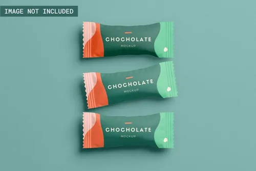 零食小吃糖果包装设计提案展示样机模板 Snack packa