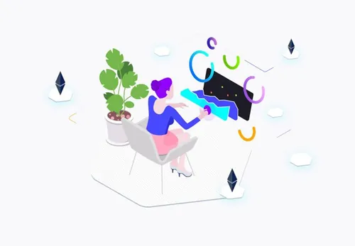 区块链智能生活等距图形卡通插图设计素材Blockchain Iso Graphic02_02