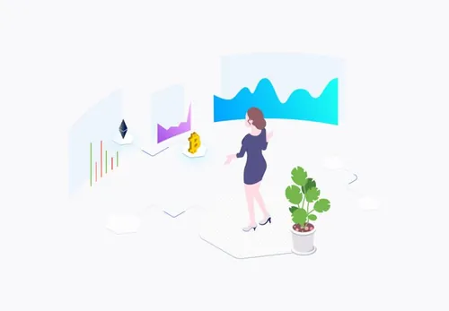 区块链智能生活等距图形卡通插图设计素材Blockchain Iso Graphic02_05