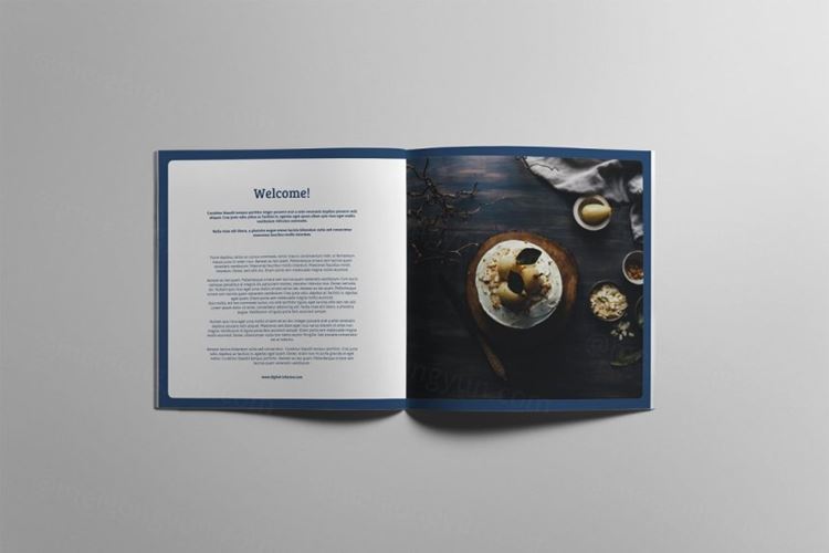 时尚流行简约多用途的菜谱画册楼书杂志设计模板 twistee desserts recipe book 121...