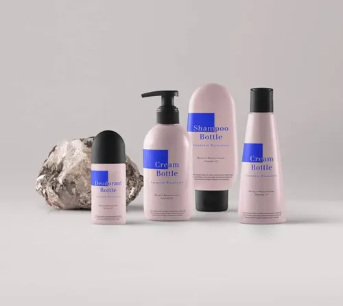 奶油瓶的高质量化妆品包装psd样机 Psd Cosmetic Packaging Mockup Vol13