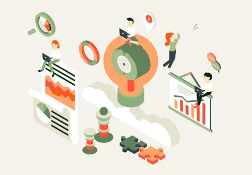 业务流程企业概念商业等距插图矢量设计素材Business Concepts Isometric