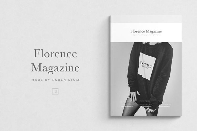佛罗伦萨时尚杂志画册模板 Florence Magazine Template 1407297