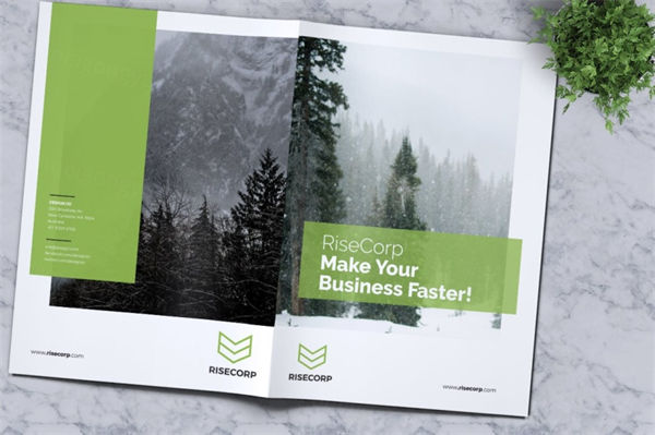 时尚杂志书籍装帧设计模板 creative brochure template