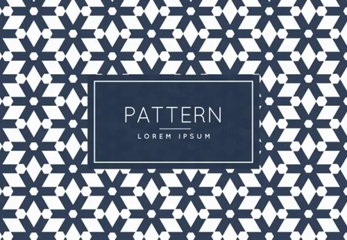 抽象几何不规则星形矢量图案图形形状元素Abstract Geometric Star Shape Pattern