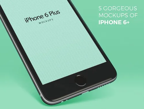 iPhone6贴图样机PSD模板5 Gorgeous iPhone 6+