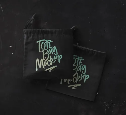 Psd手提袋抽绳样机 Psd Tote Bag Drawstring Mockup Vol2