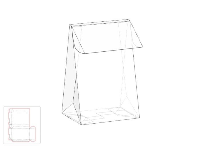 文件袋模切图/刀模图EPS源文件