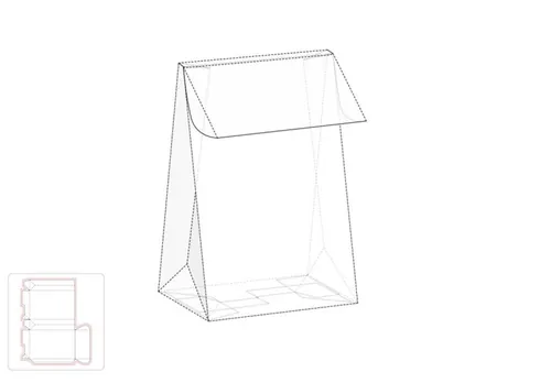 文件袋模切图/刀模图EPS源文件
