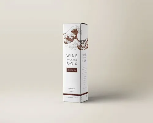 盒类包装设计PSD贴图模板Psd Wine Box Packaging Mockup