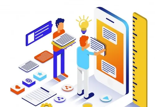 平面等距云计算区块链平台数据分析网上购物Flat color Modern Isometric Illustrat...