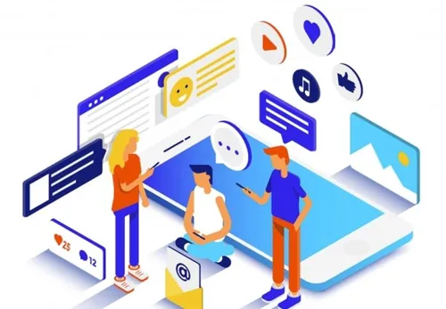 媒体社会云计算区块链平台数据分析网上购物Social media