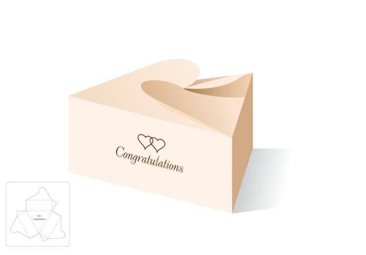 不规则四角盒模切图/刀模图EPS源文件