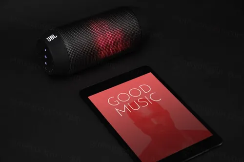 音乐主题音箱ipad电脑显示设备贴图PSD样机模型Good Music Inc 03