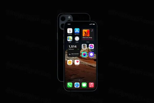 超高清 iPhone 12 PRO 贴图UI设计APP提案样机模板