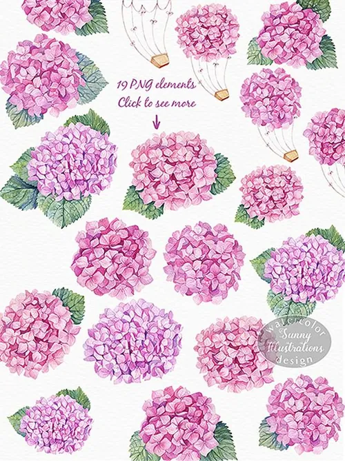 粉色鲜花花卉婚礼请柬卡片PSD+PNG免抠设计素材