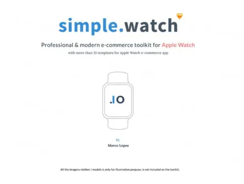 适用于Apple手表应用程序的现代电子商务UI工具包Simple.Watch U