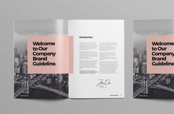 时尚高端多用途的品牌手册画册杂志设计模板 brand guideline