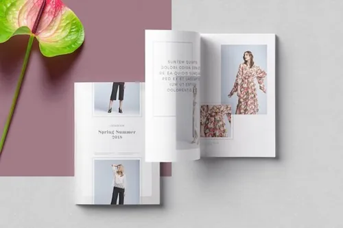 时尚杂志品牌手册画册设计模板 Pleuvoir Lookbook 2330962